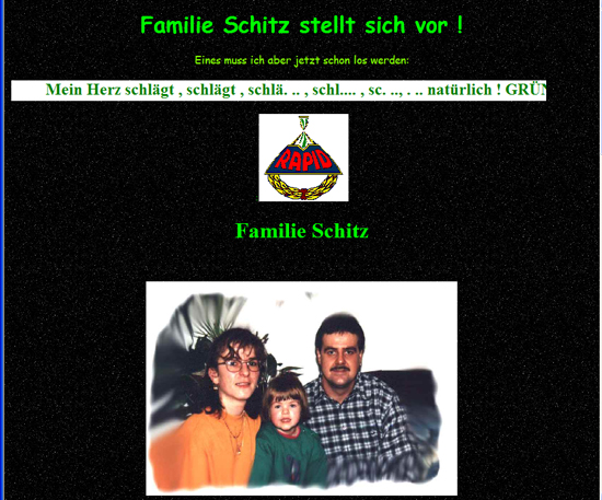 2.Seite Familie Schitz stellt sich vor!